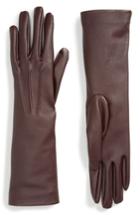 Women's Stella Mccartney Faux Leather Gloves .5 - Burgundy