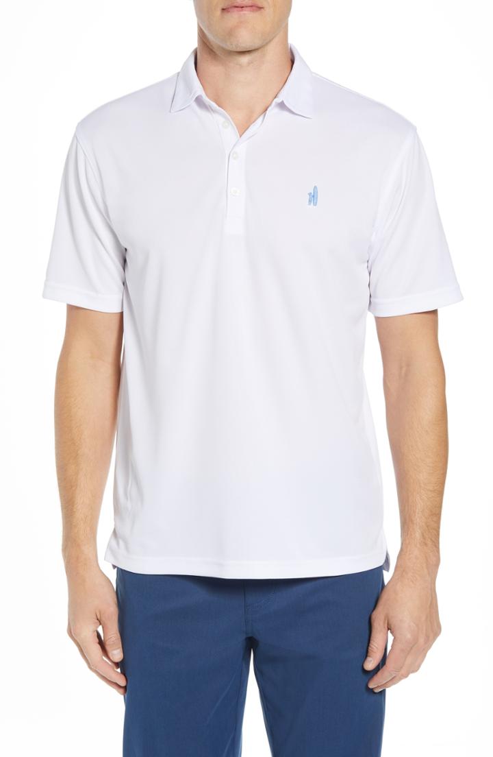Men's Johnnie-o Fairway Regular Fit Prep-formance Pique Polo - White