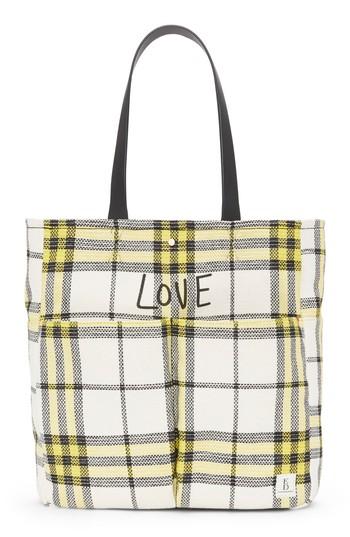 Ed Ellen Degeneres Paz Woven Tote - Yellow