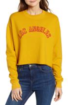 Women's Day By Daydreamer La Cutoff Sweatshirt - Yellow