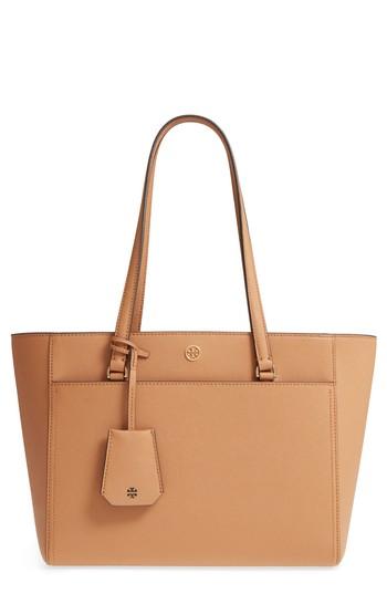 Tory Burch Small Robinson Leather Tote -