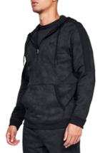 Men's Under Armour Threadborne Siro Camo Half Zip Hoodie - Black