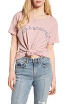 Women's Junk Food Hola Beaches Tee - Red