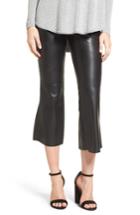 Women's Bailey 44 Lupine Crop Flare Faux Leather Pants - Black
