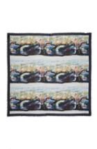 Women's Burberry Henry Moore Print Square Scarf, Size - White