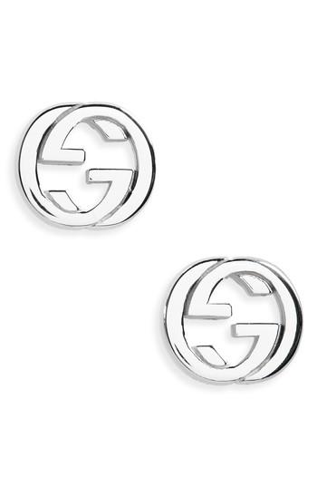 Women's Gucci Interlocking Stud Earrings