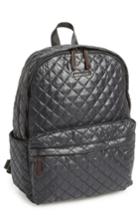 Mz Wallace 'metro' Quilted Oxford Nylon Backpack - Grey