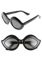 Women's Gucci 53mm Cat Eye Sunglasses - Black/ Grey