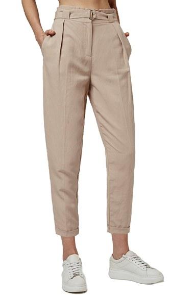Women's Topshop Paperbag Peg Trousers