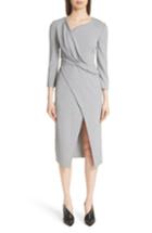 Women's Jason Wu Wrap Panel Envelope Hem Dress - Grey