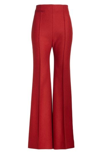 Women's Kwaidan Editions Wide Leg Wool Pants Us / 40 Fr - Red