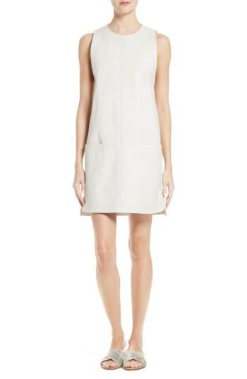 Women's Elizabeth And James Karlee A-line Leather Dress - Grey