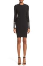 Women's Alexander Wang Crystal Cuff Rib Knit Dress - Black