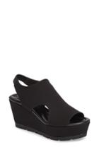 Women's Donald J Pliner Fonda Platform Wedge Sandal .5 M - Black