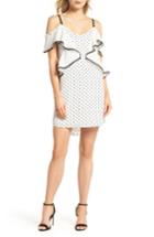 Women's Adelyn Rae Polka Dot Convertible Sleeve Dress - White