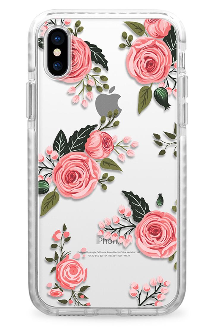 Casetify Pink Floral Impact Iphone X/xs Case - Pink