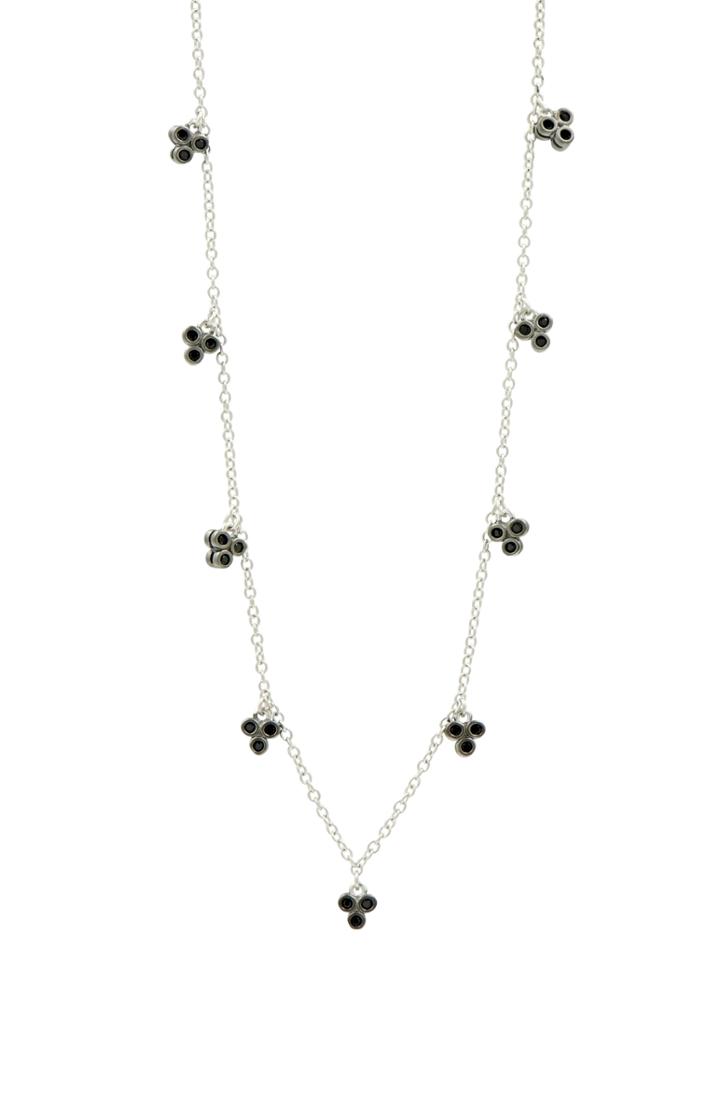 Women's Freida Rothman Industrial Finish Three Point Charm Necklace