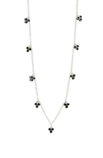 Women's Freida Rothman Industrial Finish Three Point Charm Necklace