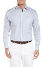 Men's Peter Millar Crown Soft Avery Regular Fit Stripe Sport Shirt - Blue