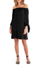 Women's Michael Stars Tie Sleeve Shift Dress - Black