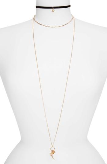 Women's Topshop Hearts & Star Necklaces (set Of 2)