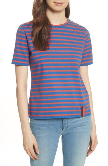 Women's Kule The Modern Stripe Cotton Tee - Red