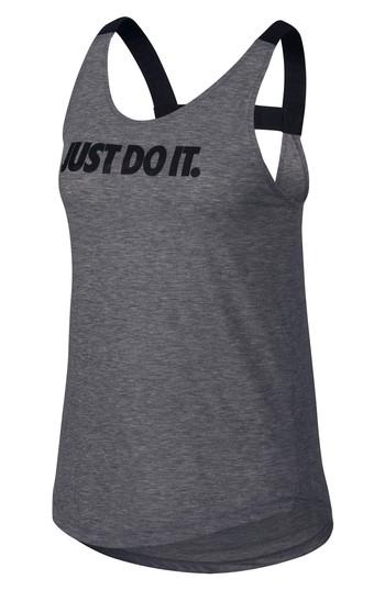 Women's Nike Breathe Elastika Tank - Grey