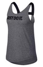 Women's Nike Breathe Elastika Tank - Grey