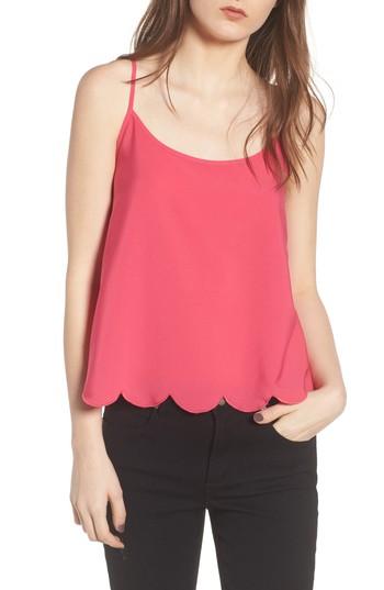 Women's Bp. Scallop Hem Camisole, Size - Pink