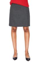 Women's Boden British Tweed Wool Mini Skirt (similar To 16w-18w) - Blue