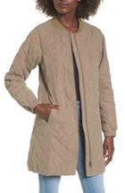Women's Lira Clothing Stone Longline Bomber Jacket - Green