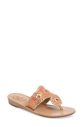 Women's Jack Rogers Carissa Sandal M - Coral