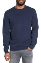 Men's Calibrate Merino Wool Blend Sweater, Size - Blue