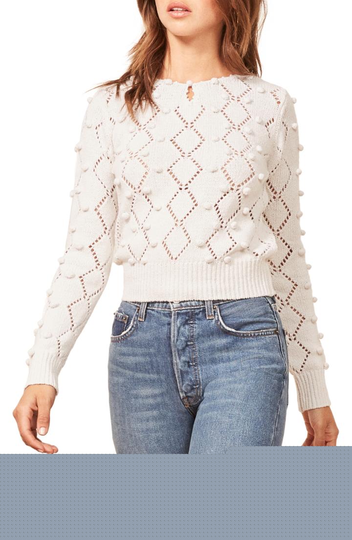 Women's Off-white Quotes Crop Hoodie - Black