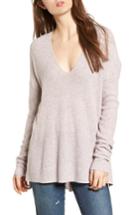 Women's Madewell Warmlight V-neck Sweater - Pink