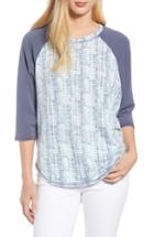 Women's Caslon Off Duty Raglan Sleeve Sweatshirt - Blue