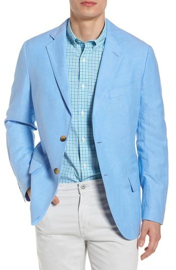 Men's Vineyard Vines Classic Fit Chambray Cotton Blazer R - Blue