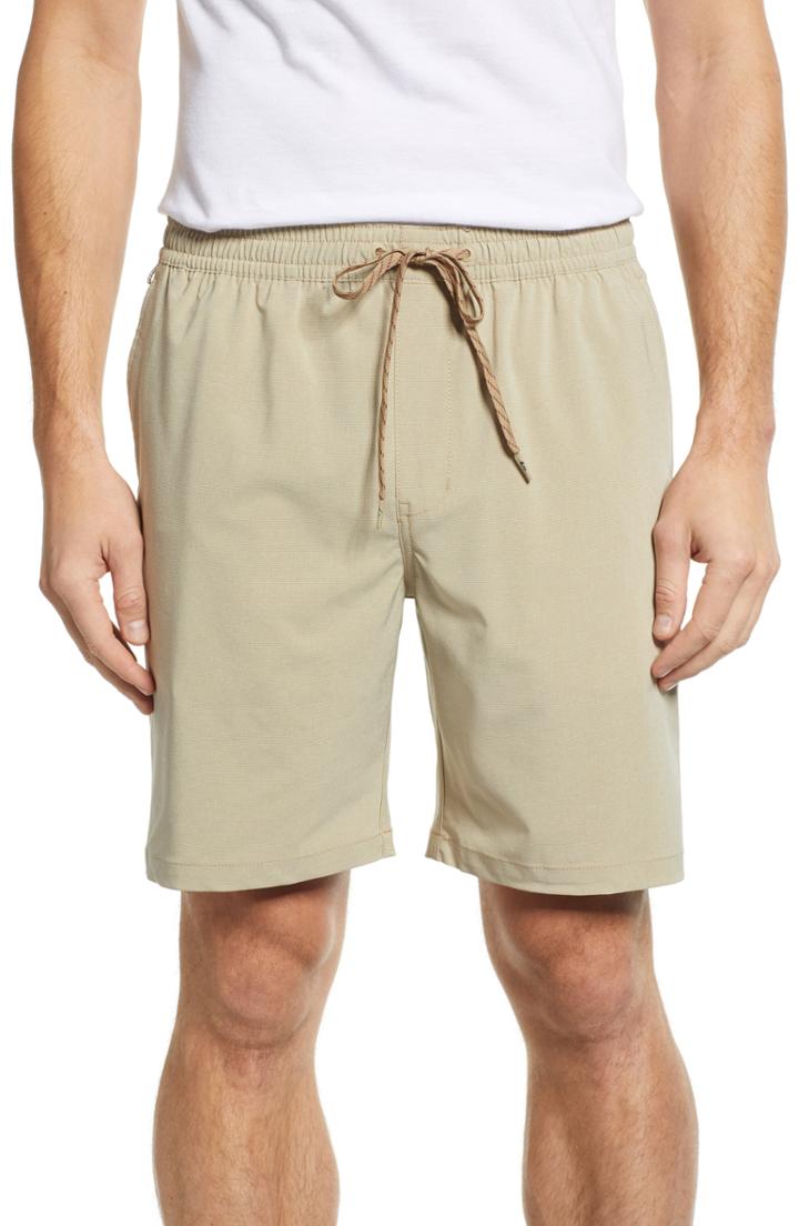 Men's Quiksilver Waterman Collection Suva Amphibian Hybrid Shorts, Size - Beige