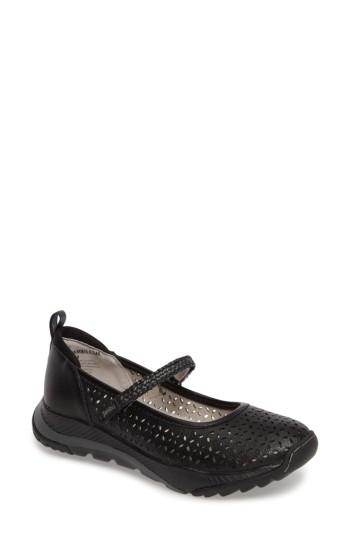Women's Jambu Bailey Perforated Mary Jane Sneaker M - Black