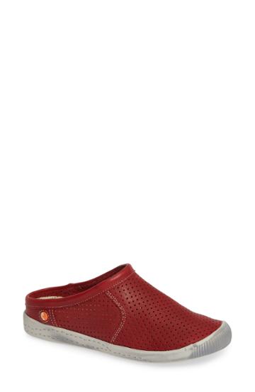 Women's Softinos By Fly London Ima Sneaker Mule -8.5us / 39eu - Red