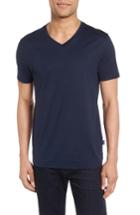 Men's Boss V-neck T-shirt, Size - Blue