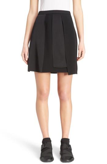 Women's Christopher Kane Layered Miniskirt Us / 40 It - Black