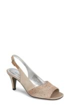 Women's David Tate Stunning Slingback Pump N - Beige