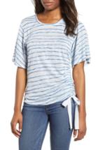 Women's Wit & Wisdom Ruched Side Ribbon Tee - Blue