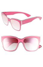 Women's Moschino 55mm Cat Eye Sunglasses - Fuchsia
