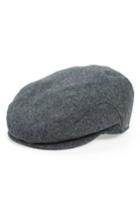 Men's Wigens Melton Wool Driving Cap - Grey
