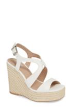Women's Charles By Charles David Damon Platform Wedge Sandal .5 M - White
