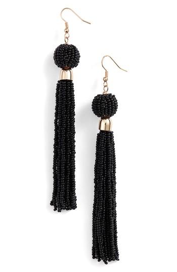Women's Bp. Beaded Fringe Drop Earrings