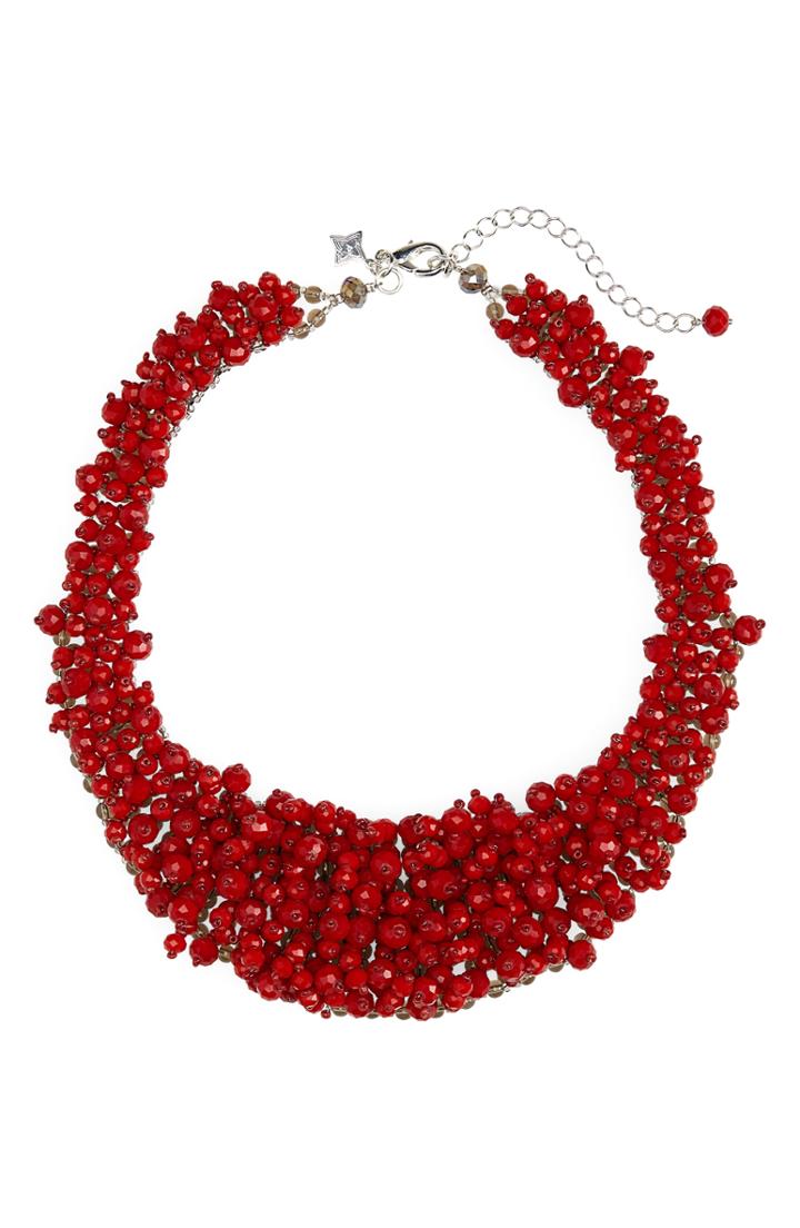 Women's Panacea Crystal Bead Statement Necklace