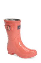 Women's Joules 'kelly Welly' Rain Boot M - Coral
